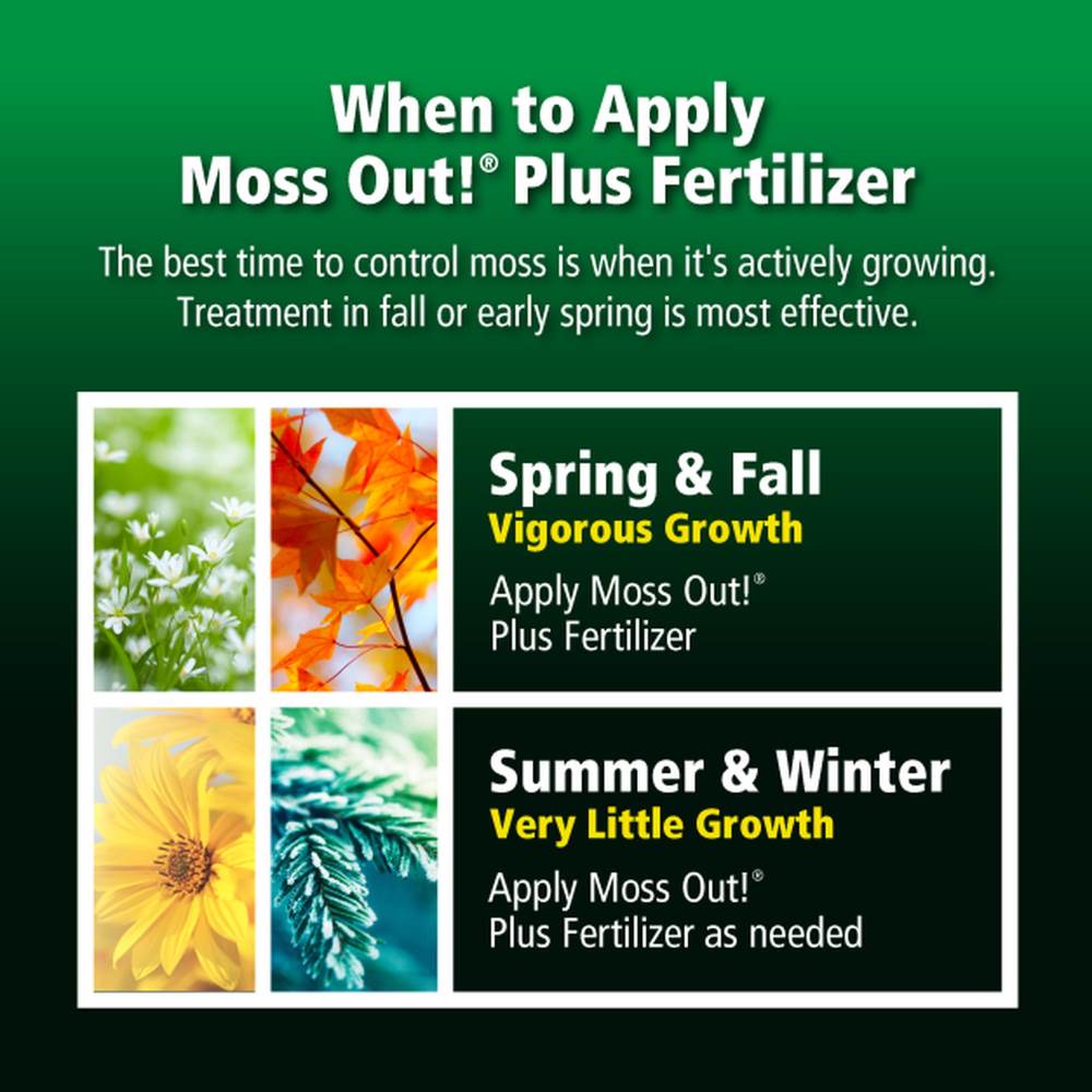 moss out fertilizer for lawns