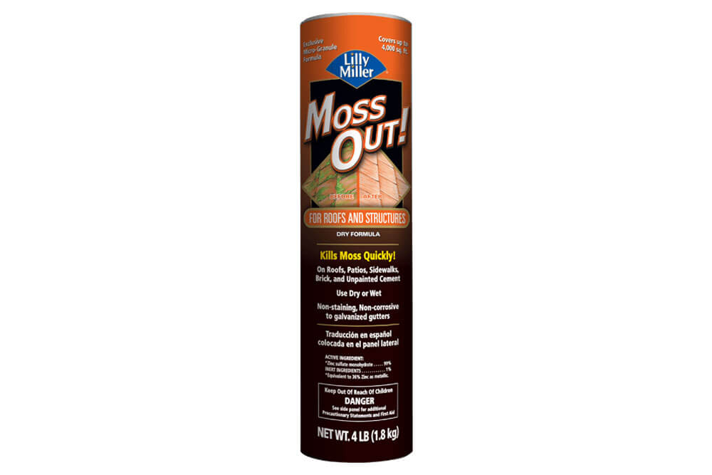 Moss Out! for Roofs and Structures 4 lb canister